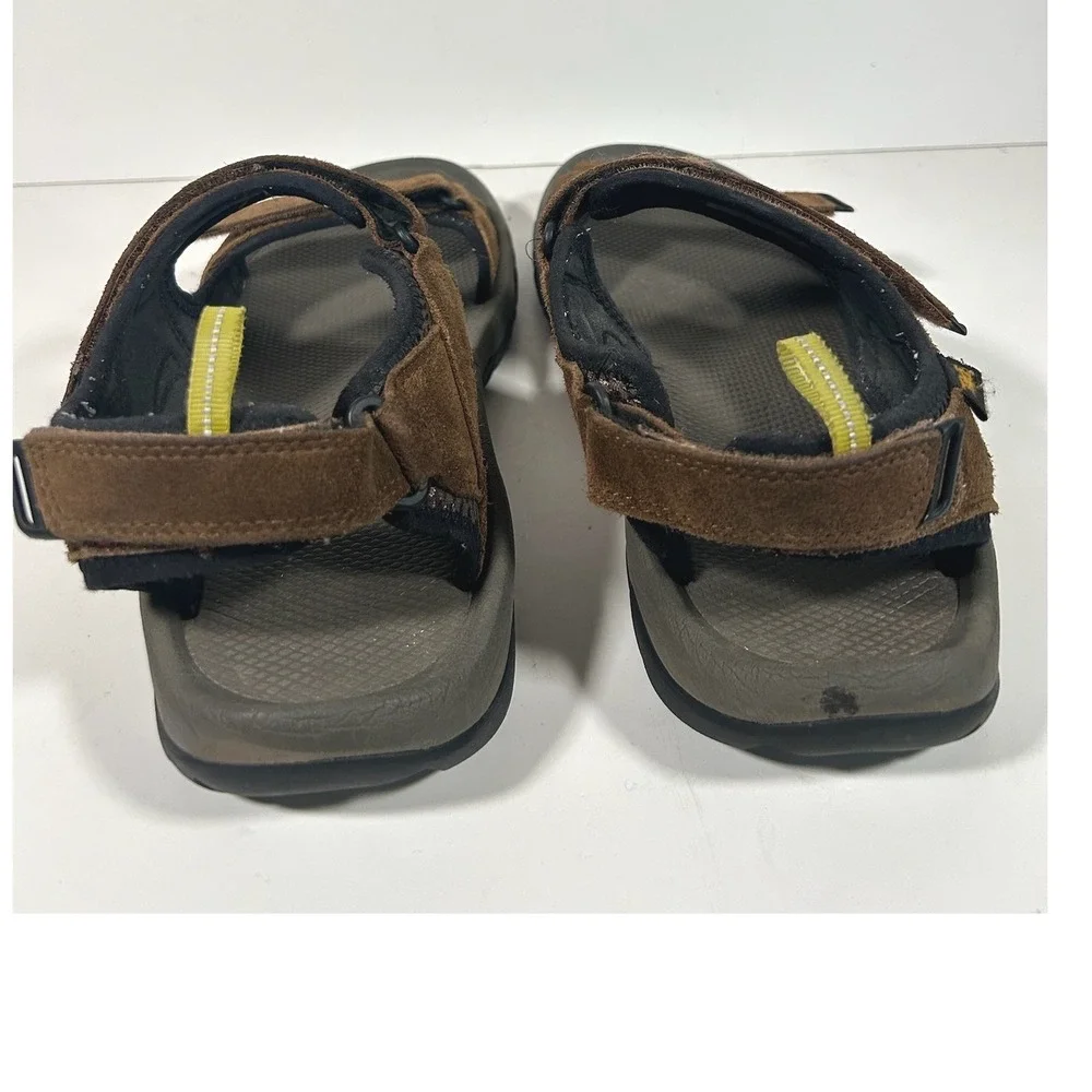 Teva Hudson Mens Brown Suede Leather Hiking Sport Sandals Size 12 1127852